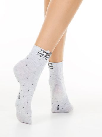 Носки хлопковые женские Conte Elegant CLASSIC, Светло-серый, 36-37, 36, Светло-серый