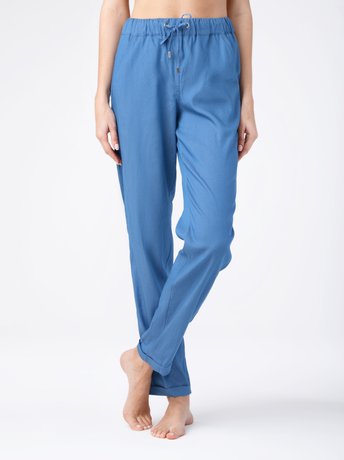 Джинсовые брюки с манжетами Conte Elegant DENIMANIA, Blue, XS, 40/164, Голубой