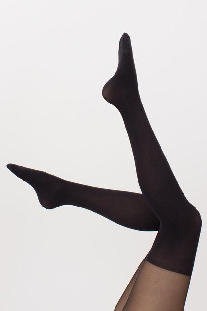 Колготки с имитацией чулок Giulia Pari 60, model 16, Nero, 2, 2, Черный