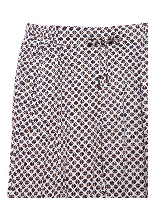 Легкі штани з кишенями з боків Conte Elegant NAPOLI, white-navy, XS, 40/164, Комбинированный
