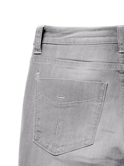Ультраеластічні джинси з високою посадкою Conte Elegant CON-117, light grey, L, 46/164, Светло-серый