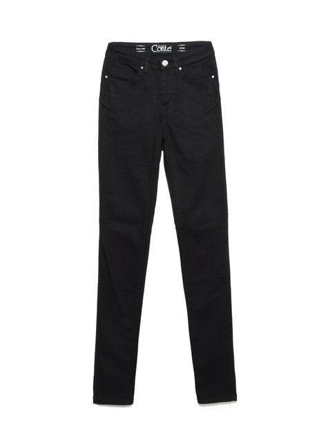 Моделюючі джинси skinny "push-up" з високою посадкою Conte Elegant Premium Stay Black CON-149, deep black, L, 46/164, Черный