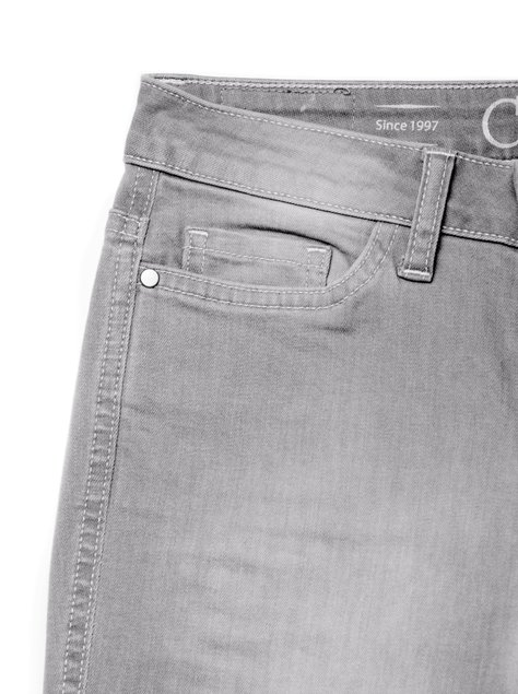 Ультраеластічні джинси з високою посадкою Conte Elegant CON-117, light grey, L, 46/164, Светло-серый