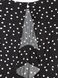 Длинное платье с разрезами и открытой спиной из вискозы премиального качества "чувство шелка" Conte Elegant LPL 1136, black-white, XS, 40/170, Черно-белый
