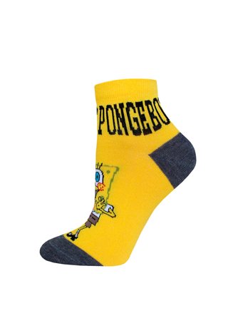 Шкарпетки жіночі Брестські 1146 SPONGEBOB (укорочені), я.желтый, 36-37, 36, Желтый