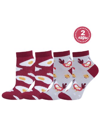 Шкарпетки жіночі "Брестські" 1103/2 CLASSIC (укорочені), Перламутр, 36-37, 36, Комбинированный
