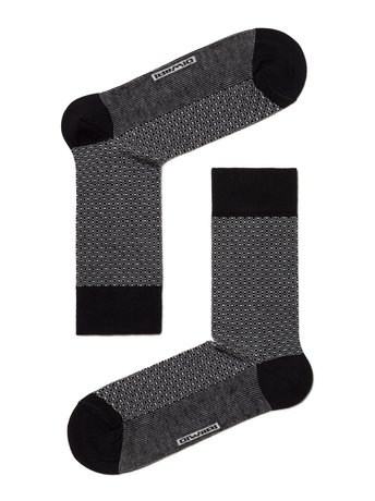 Шкарпетки чоловічі "DIWARI" CLASSIC (бавовняні), Черный-Серый, 40-41, 40, Комбинированный