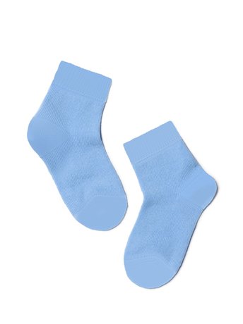 Шкарпетки дитячі Conte Kids TIP-TOP (бавовняні, з малюнками), Блакитний, 14, 21, Голубой