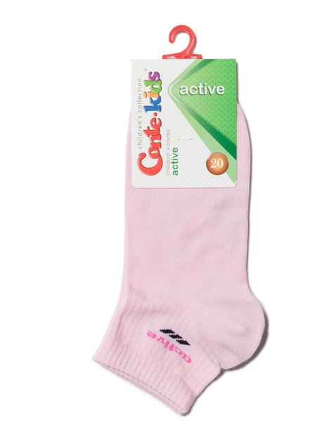 Носки детские Conte Kids ACTIVE (короткие), Светло-розовый, 22, 33, Светло-розовый