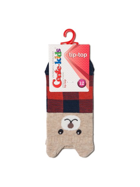 Шкарпетки дитячі Conte Kids TIP-TOP (мордочки), Темно-синий-Красный, 12, 18, Комбинированный