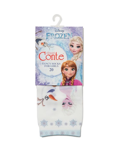 Носки для девочек нарядные Conte Elegant ©Disney Frozen 20, mix, 18, 27, Комбинированный