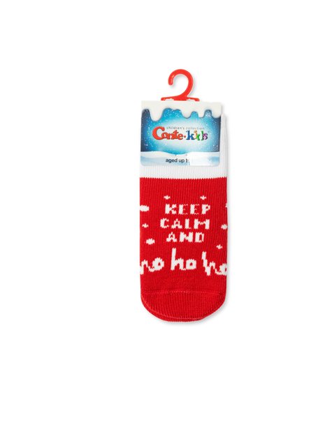 Носки детские Conte Kids NEW YEAR "Ho-ho" для самых маленьких, Красный, 9-10, 16, Красный