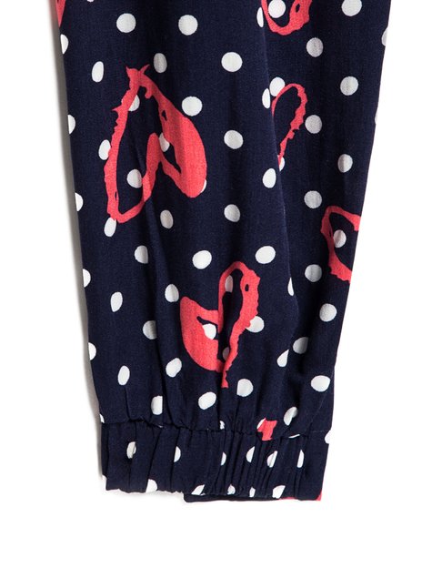 Штани для дівчаток Conte Elegant POIS, navy, 110-116, 110см, Темно-синий