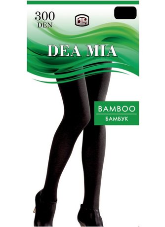 Колготки женские DEA MIA BAMBOO 300 (бамбуковые), Nero, 2, 2, Черный
