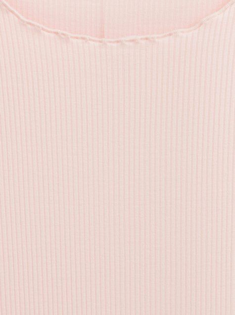Топ жіночий в рубчик з преміальної віскози Conte Elegant LD 1166, light pink, S, 42/170, Светло-розовый