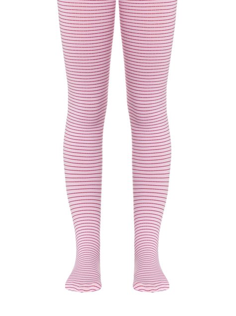Колготки дитячі нарядні Conte Elegant MARCIA, bordo-light pink, 104-110, 104см, Комбинированный