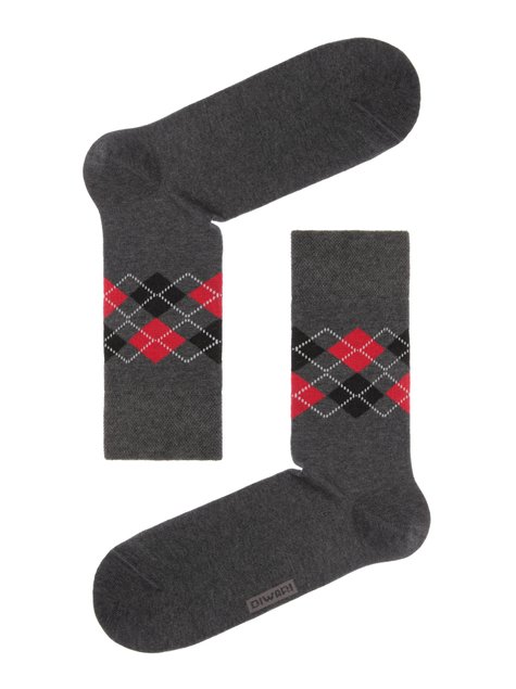 Шкарпетки чоловічі бавовняні DIWARI в фірмовій коробці (2 пари), Темно-сірий, 40-41, 40, Темно-серый