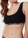 Бюст'є з бавовни в рубчик Conte Elegant ACTIVE BASE LBE 1257, black, XS, 40, Черный