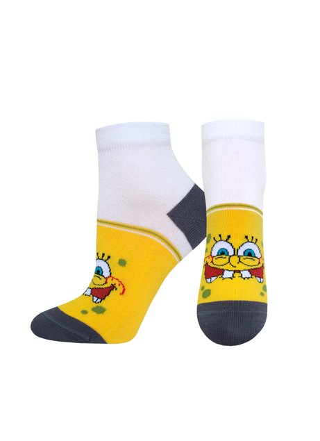 Шкарпетки жіночі Брестські 1146 SPONGEBOB (укорочені), я.желтый, 36-37, 36, Желтый