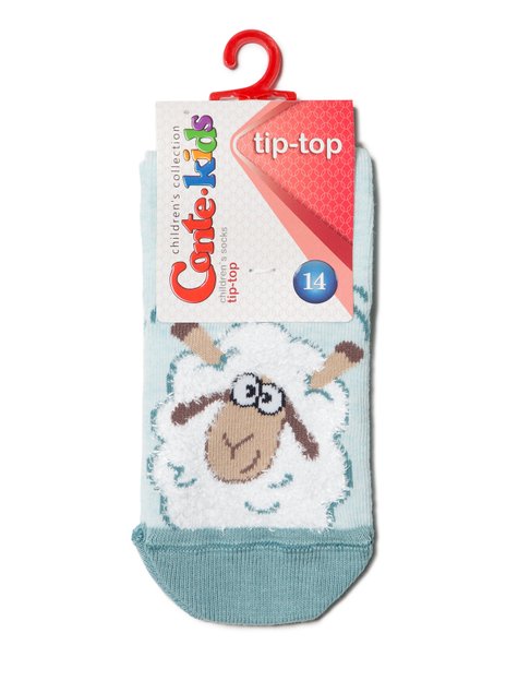 Шкарпетки дитячі Conte Kids TIP-TOP (бавовняні), бледно-бирюзовый, 14, 21, Светло-розовый