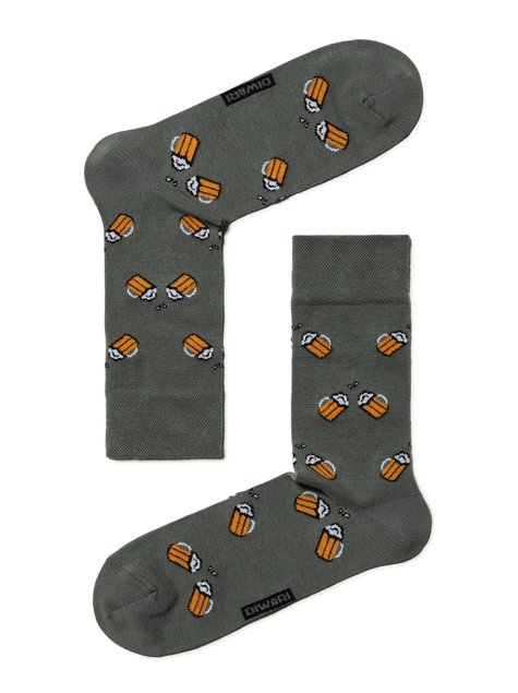 Шкарпетки чоловічі "DIWARI" HAPPY (бавовняні), Темно-сірий, 40-41, 40, Темно-серый