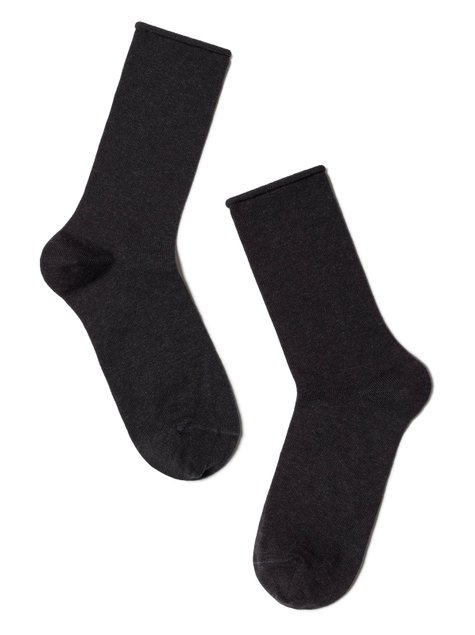 Шкарпетки жіночі бавовняні Levante L0248S (без гумки), black, 36-37, 36, Черный