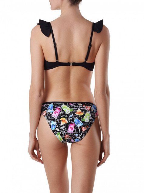 Трусики-бікіні з середньою посадкою Conte Elegant MOJITO, black, M, 42, Черный