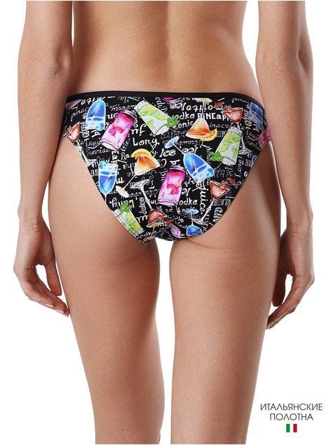Трусики-бікіні з середньою посадкою Conte Elegant MOJITO, black, M, 42, Черный