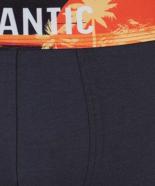 Трусы мужские шорты Atlantic 3MH-164 хлопок. Набор из 3 шт., Чорний/Графітовий/Чорний, XL, 50, Чорний