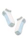 Короткі прозорі жіночі шкарпетки з люрексом Conte Elegant ACTIVE, Светло-голубой, 36-37, 36, Светло-голубой