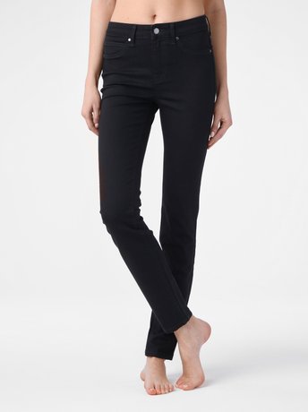 Моделюючі джинси skinny з високою посадкою Conte Elegant Premium Stay Black CON-185 Lycra, deep black, L, 46/164, Черный
