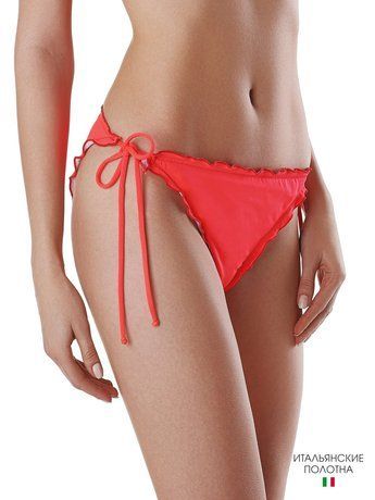 Трусики-танга з середньою посадкою Conte Elegant IBIZA, hot coral, S, 40, Коралловый
