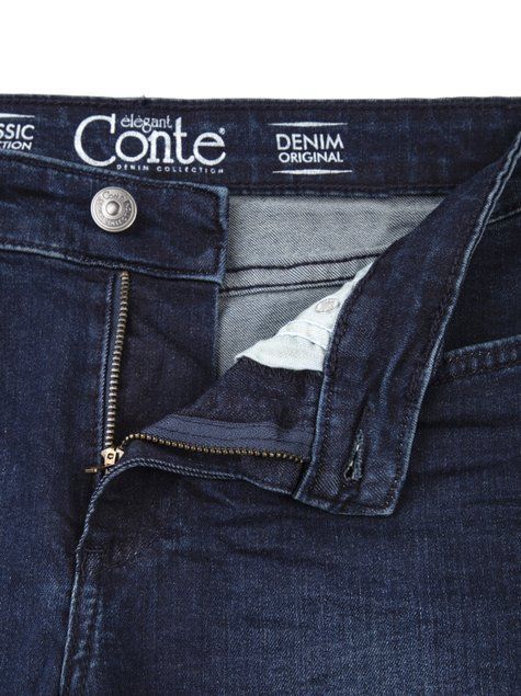 Моделюючі джинси Skinny з середньою посадкою Conte Elegant 623-100D, Темно-синій, S, 42/170, Темно-синий