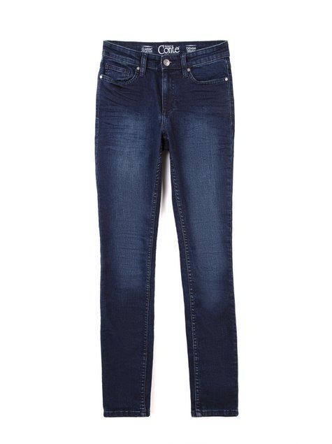 Моделюючі джинси Skinny з середньою посадкою Conte Elegant 623-100D, Темно-синій, S, 42/170, Темно-синий