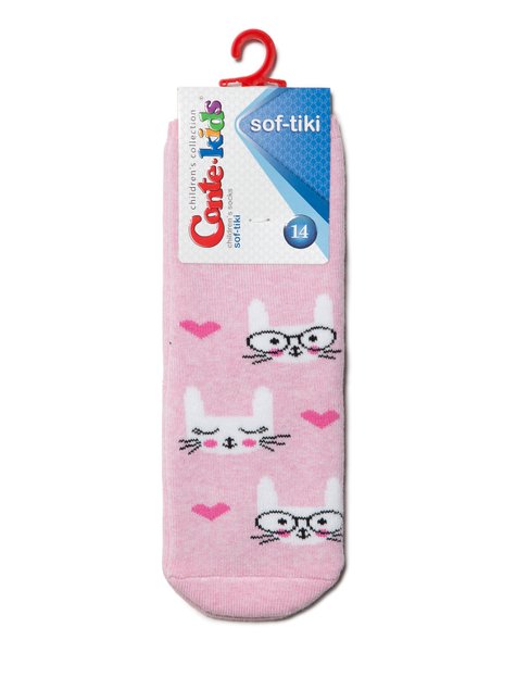 Шкарпетки дитячі Conte Kids SOF-TIKI (махрові з відворотом), Светло-розовый, 12, 18, Светло-розовый