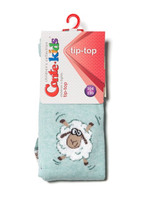 Колготки детские Conte Kids TIP-TOP, бледно-бирюзовый, 104-110, 104см, Светло-розовый