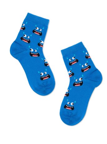Дитячі шкарпетки з малюнками ESLI 21С-90СПЕ, синий, 18, 27, Синий