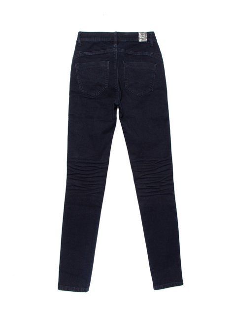 Моделирующие джинсы skinny с высокой посадкой Conte Elegant CON-270, dark indigo, XS, 40/164, Темно-фиолетовый