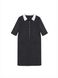 Платье с металлической молнией и воротником Conte Elegant LPL 1056, black melange, XL, 48/164, Черный