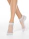 Короткие прозрачные женские носки с люрексом Conte Elegant ACTIVE, Светло-серый, 36-37, 36, Светло-серый