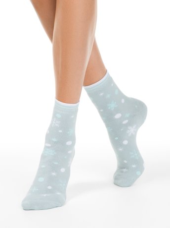 Шкарпетки жіночі бавовняні Conte Elegant COMFORT (махрові), бледно-бирюзовый, 36-37, 36, Светло-розовый