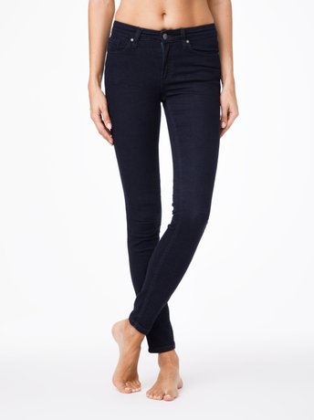 Моделирующие джинсы Skinny со средней посадкой Conte Elegant 623-100R, Темно-синий, L, 46/170, Темно-синий