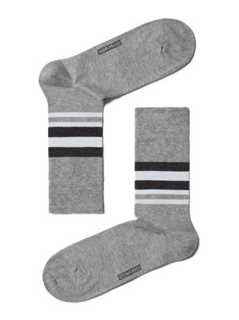 Шкарпетки чоловічі "DIWARI" COMFORT (меланж), серый, 40-41, 40, Сірий