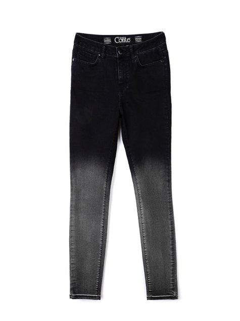 Моделирующие джинсы с эффектом градиента Conte Elegant CON-57, Черный, XS, 40/164, Черный
