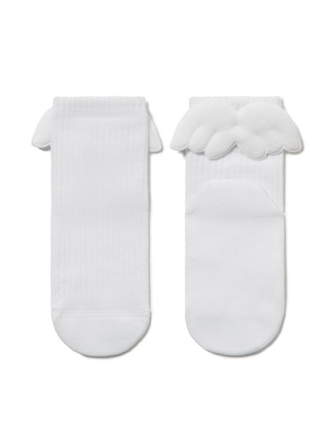 Шкарпетки дитячі Conte Kids Tip-Top (бавовняні, з крильцями), Білий, 14, 21, Белый