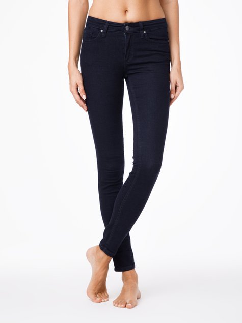 Моделюючі джинси Skinny з середньою посадкою Conte Elegant 623-100R, Темно-синій, L, 46/170, Темно-синий