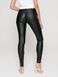 Моделюючі джинси skinny з середньою посадкою з покриттям "під шкіру" Conte Elegant CON-220, black, XS, 40/164, Черный