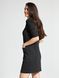Сукня з металевою блискавкою і коміром Conte Elegant LPL 1056, black melange, XS, 40/164, Черный