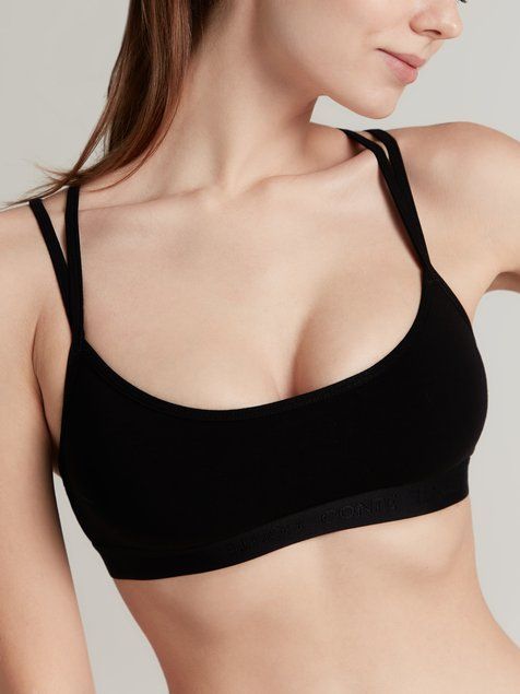 Бюстье из бамбука с двойными бретелями CONTE NEW LUXURIES LBE 1327, black, S, 42, Черный