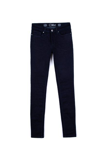 Моделирующие джинсы Skinny со средней посадкой Conte Elegant 623-100R, Темно-синий, XS, 40/170, Темно-синий